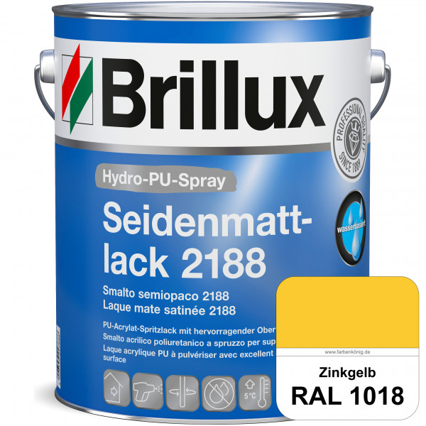 Hydro-PU-Spray Seidenmattlack 2188 (RAL 1018 Zinkgelb) hochwertiger Lack speziell für das XVLP-Sprit