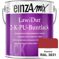 einzA LawiDur 2-K-PU-Buntlack - Seidenglanz (RAL 3031 Orientrot)
