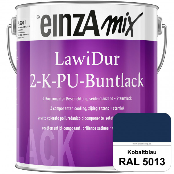 einzA LawiDur 2-K-PU-Buntlack - Seidenglanz (RAL 5013 Kobaltblau)