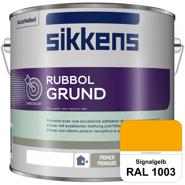 Rubbol Grund (RAL 1003 Signalgelb) Seidenmatte Grund- und Zwischenbeschichtung auf Kunstharzbasis (i