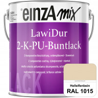 einzA LawiDur 2-K-PU-Buntlack - Seidenglanz (RAL 1015 Hellelfenbein)