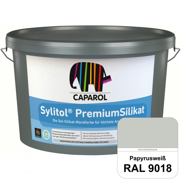 Caparol Sylitol PremiumSilikat (RAL 9018 Papyrusweiß) - ehemals Histolith PremiumSilikat