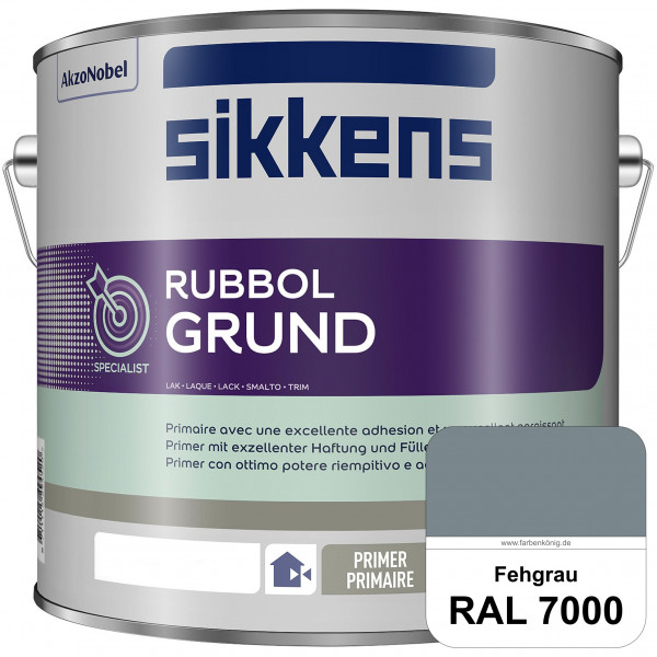 Rubbol Grund (RAL 7000 Fehgrau) Seidenmatte Grund- und Zwischenbeschichtung auf Kunstharzbasis (inne