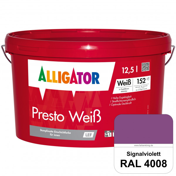 Presto Weiß LEF (RAL 4008 Signalviolett)