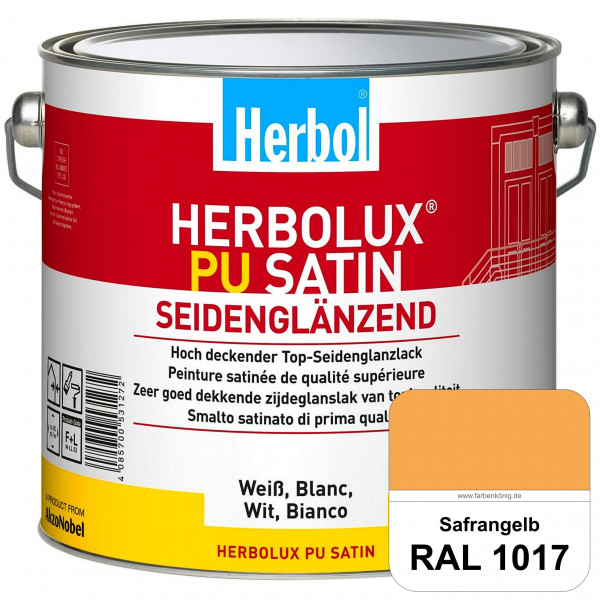 Herbolux PU Satin (RAL 1017 Safrangelb) Top-PU-Seidenglanzlack (Innen & Außen)