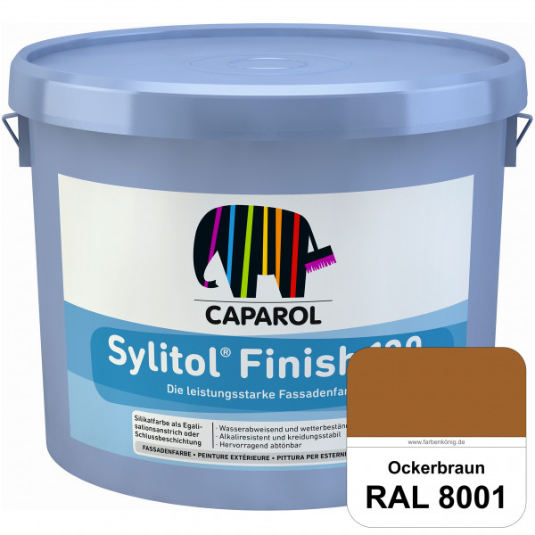 Sylitol® Finish 130 (RAL 8001 Ockerbraun) wetterbeständige Fassadenbeschichtungen auf Silikatbasis
