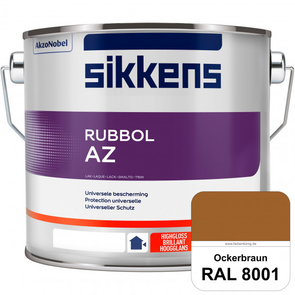 Rubbol AZ (RAL 8001 Ockerbraun) Hochwertiger, universeller Hochglanzlack (lösemittelhaltig) außen