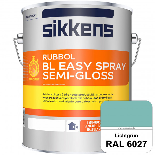 Rubbol BL Easy Spray (RAL 6027 Lichtgrün) Seidenglänzender Airlesslack (außen & innen)