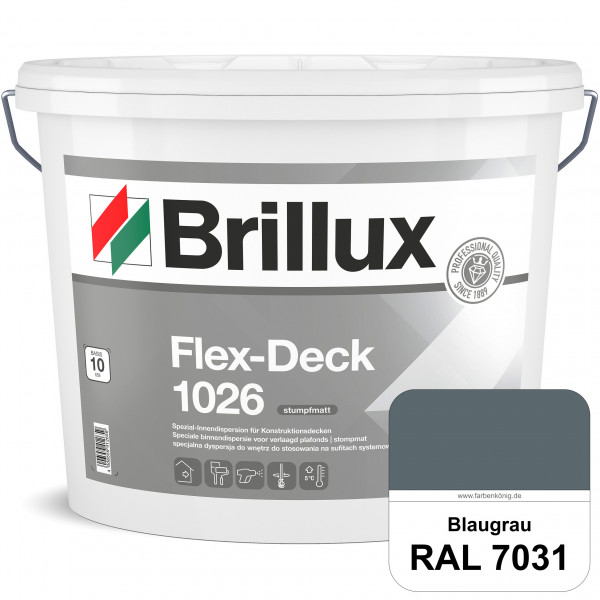 Flex-Deck ELF 1026 (RAL 7031 Blaugrau) Hochwertige Innendispersion für Decken mit Installationen & A