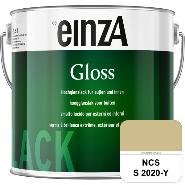 einzA Gloss (NCS S 2020-Y) Hochwertiger Alkydharzlack in Premium-Qualität, hochglänzend.