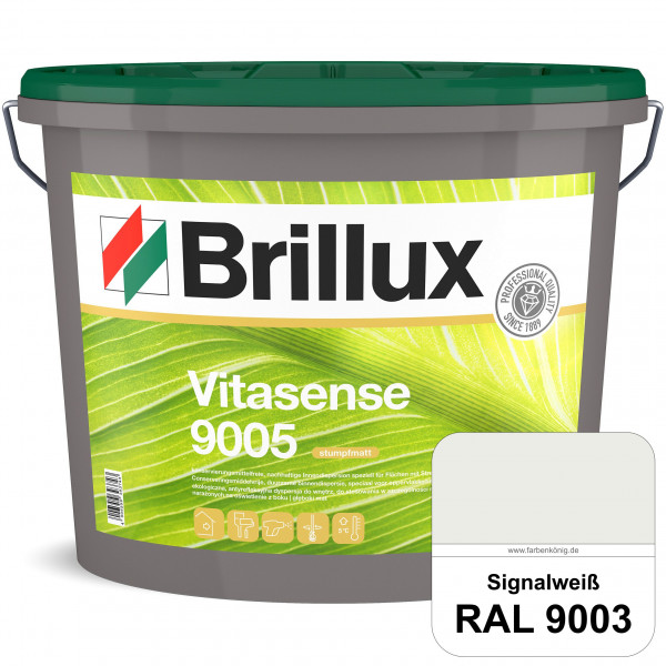 Vitasense 9005 (RAL 9003 Signalweiß) hoch deckende konservierungsmittelfreie und matte Innendispersi
