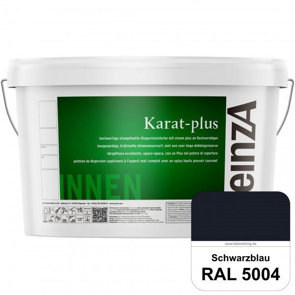einzA Karat-plus (RAL 5004 Schwarzblau) Innenwandfarbe mit herausragenden Produkteigenschaften