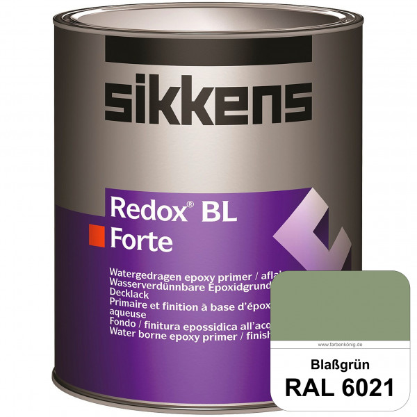 Redox BL Forte (RAL 6021 Blassgrün) seidenmatte & wasserbasierte 2-K-Epoxidharzlack (innen)