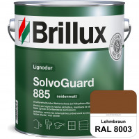 SolvoGuard 885 (RAL 8003 Lehmbraun) deckende oder lasierende seidenmatte Alkydharz-Holzfarbe für auß