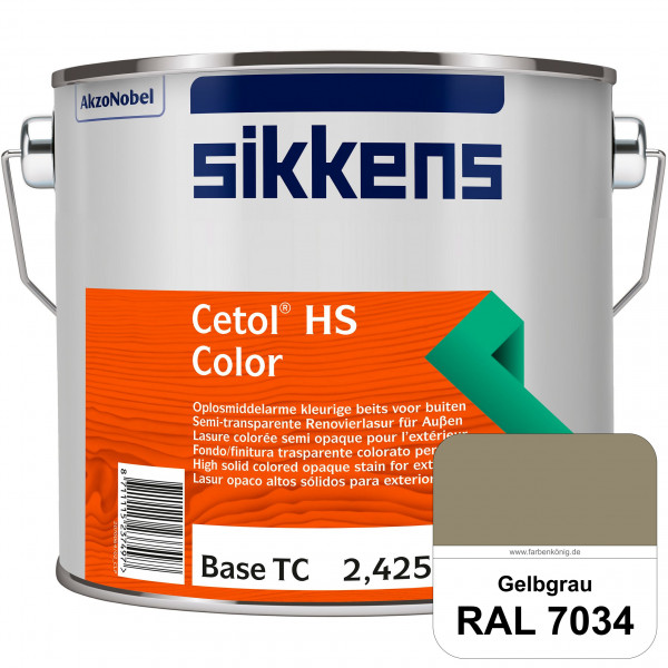 Cetol HS Color (RAL 7034 Gelbgrau) Dekorative semi-transparente Lasur (lösemittelhaltig) für außen.