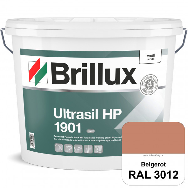 Ultrasil HP 1901 Silikat-Fassadenfarbe (RAL 3012 Beigerot) Sol-Silikat-Fassadenfarbe ohne Biozidzusä