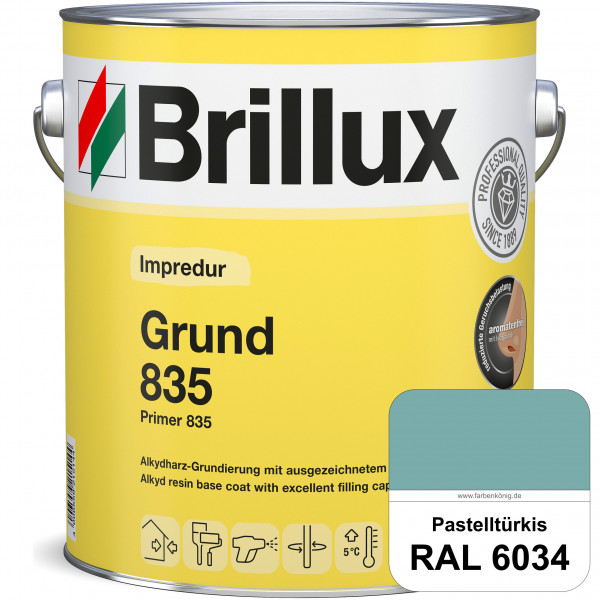 Impredur Grund 835 (RAL 6034 Pastelltürkis) Grundierung für Laub- und Nadelholz wie Fenstern, Türen