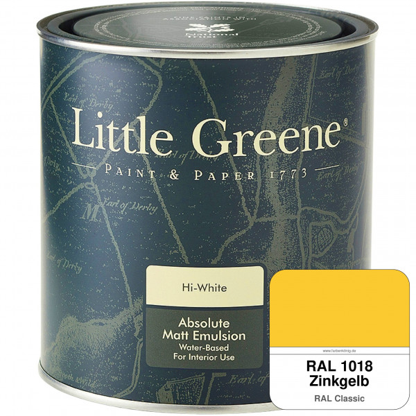 Absolute Matt Emulsion - Sample Pot 250 ml (RAL 1018 Zinkgelb)
