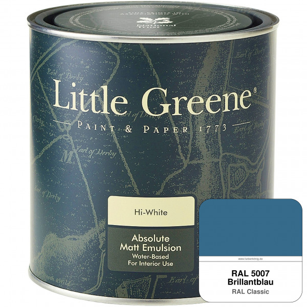 Absolute Matt Emulsion - Sample Pot 250 ml (RAL 5007 Brillantblau)