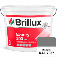 Evocryl 200 (RAL 7037 Staubgrau) Verschmutzungsunempfindliche 100% Reinacrylat Fassadenfarbe