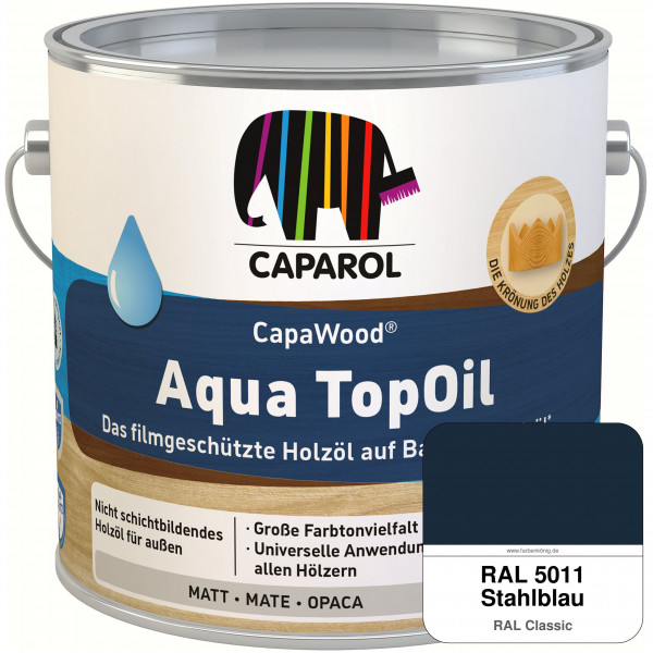 CapaWood® AquaTopOil (RAL 5011 Stahlblau)