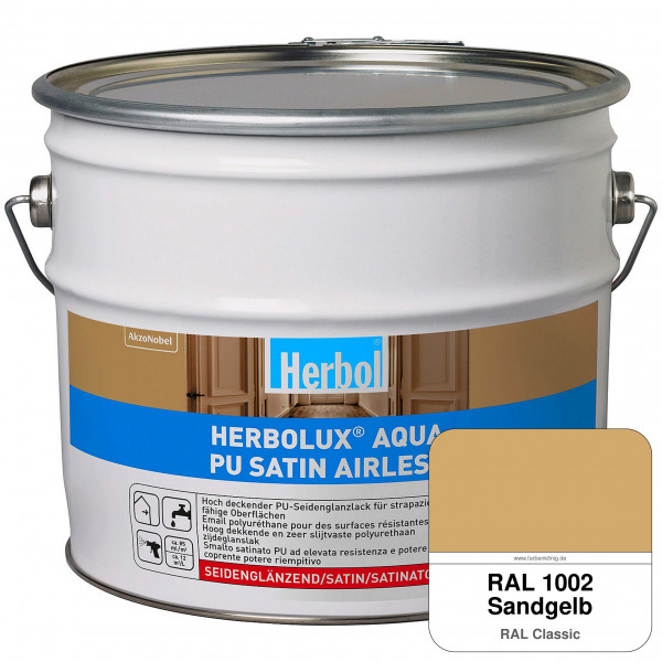 Herbolux Aqua PU Satin Airless (RAL 1002 Sandgelb)