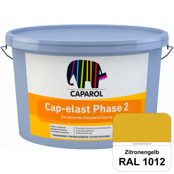 Cap-elast Phase 2 (RAL 1012 Zitronengelb) Sanierung gerissener Putzfassaden und Betonflächen