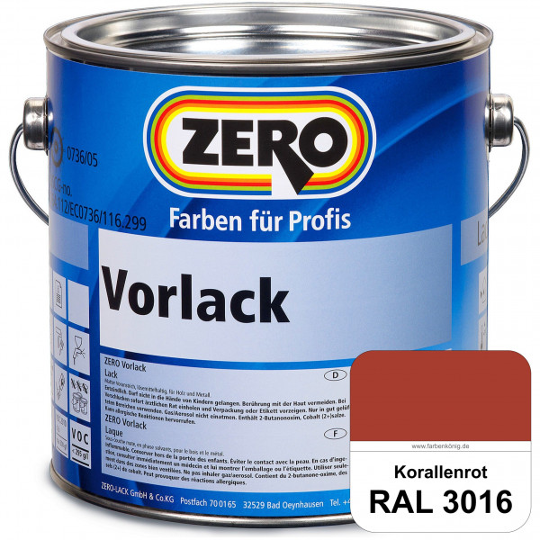 Vorlack (RAL 3016 Korallenrot)