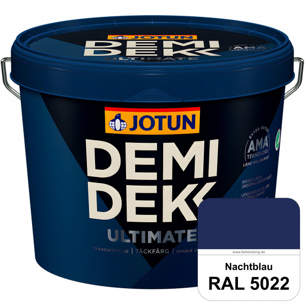 DEMIDEKK ULTIMATE Täckfärg - Deckende Holzfarbe (RAL 5022 Nachtblau)