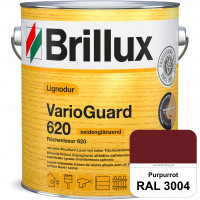 Lignodur VarioGuard 620 (Flächenlasur 620) RAL 3004 Purpurrot