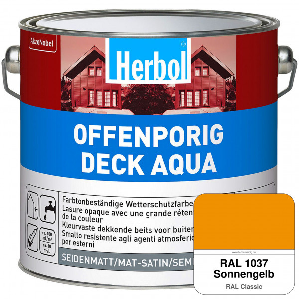Offenporig-Deck Aqua (RAL 1037 Sonnengelb)