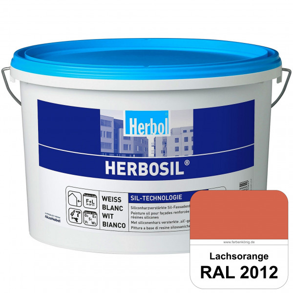 Herbosil (RAL 2012 Lachsorange) streiflichtunempfindliche siliconharzverstärkte Fassadenfarbe