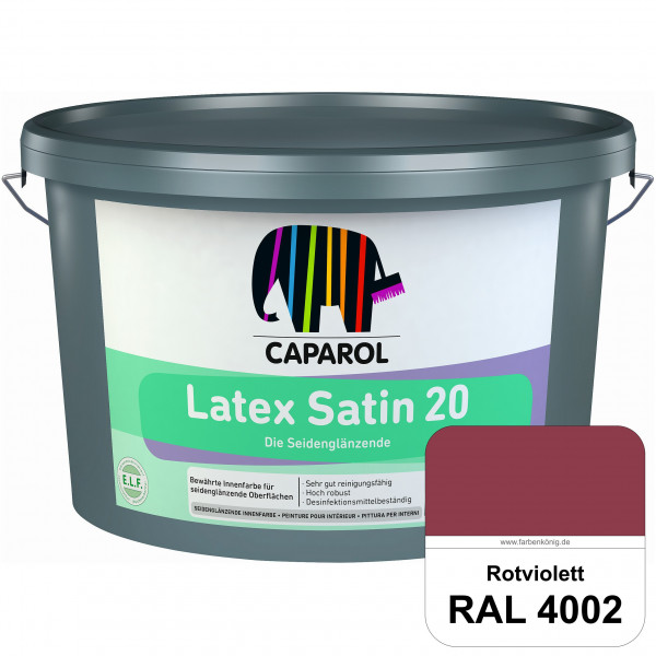 Latex Satin 20 (RAL 4002 Rotviolett) strapazierfähige seidenglänzende Latexfarbe (Innen)