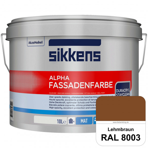 Alpha Fassadenfarbe (RAL 8003 Lehmbraun)