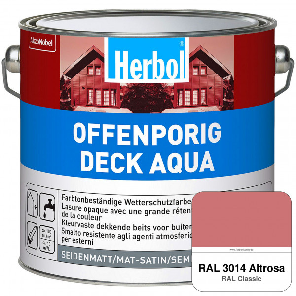 Offenporig-Deck Aqua (RAL 3014 Altrosa)
