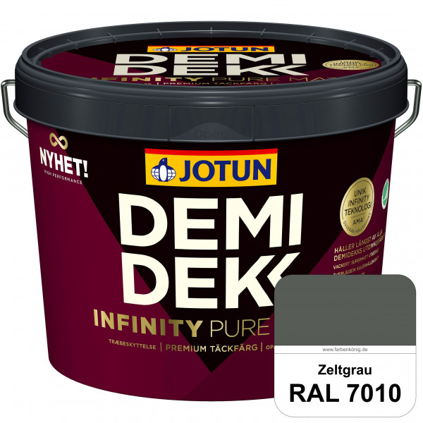 DEMIDEKK Infinity Pure Mat - Deckende, matte Holzfarbe (RAL 7010 Zeltgrau)