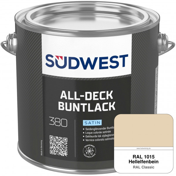 All-Deck Buntlack Satin (RAL 1015 Hellelfenbein)