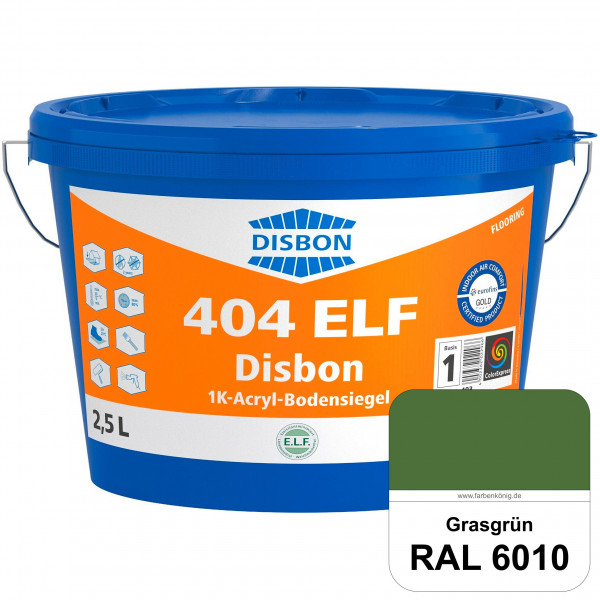 Disbon 404 ELF 1K-Acryl-Bodensiegel (RAL 6010 Grasgrün) 1K PU-verstärkte, emissions- und lösemittelf