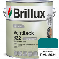 Impredur Ventilack 822 (RAL 5021 Wasserblau) Seidenglanzlack (lösemittelhaltig) Fenster & Türen inne