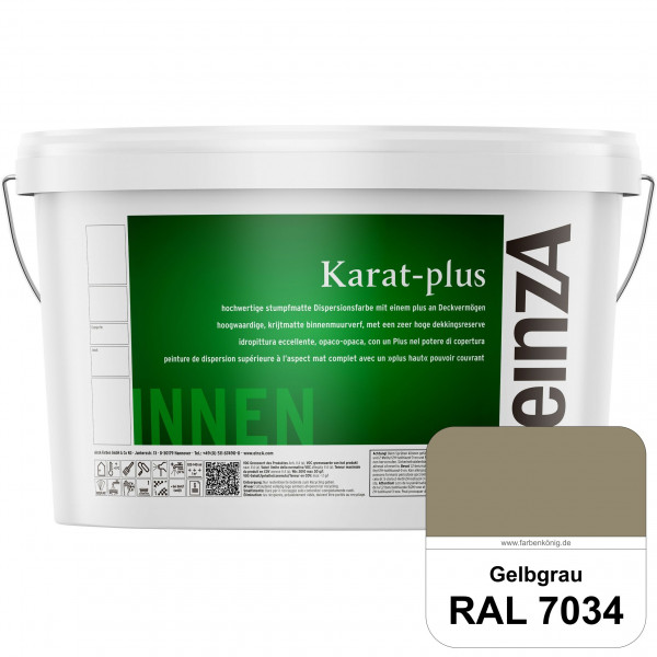 einzA Karat-plus (RAL 7034 Gelbgrau) Innenwandfarbe mit herausragenden Produkteigenschaften