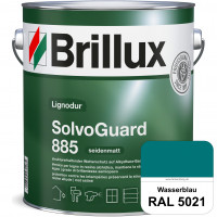 SolvoGuard 885 (RAL 5021 Wasserblau) deckende oder lasierende seidenmatte Alkydharz-Holzfarbe für au