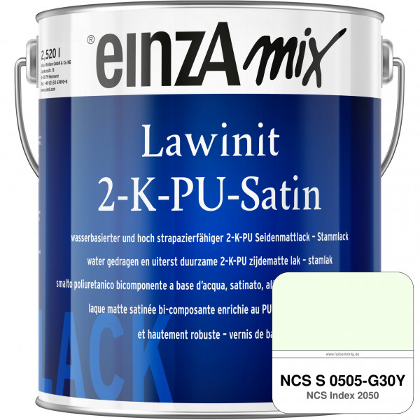 einzA Lawinit 2-K-PU Satin Stammlack (NCS S 0505-G30Y)