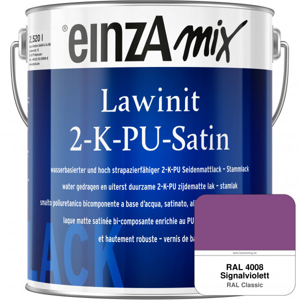 einzA Lawinit 2-K-PU Satin Stammlack (RAL 4008 Signalviolett)