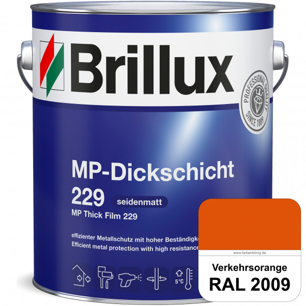 MP-Dickschicht 229 (RAL 2009 Verkehrsorange) Korrosionsschutz für grundierten Eisen- & Stahl sowie f