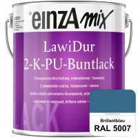 einzA LawiDur 2-K-PU-Buntlack - Seidenglanz (RAL 5007 Brillantblau)