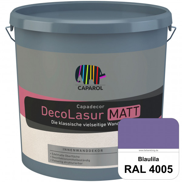 Capadecor DecoLasur Matt (RAL 4005 Blaulila) Matte Lasurfarbe auf Dispersionsbasis (innen)