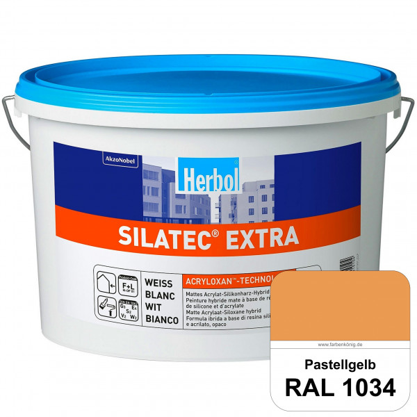 Silatec Extra (RAL 1034 Pastellgelb) Siliconharz-Hybrid-Fassadenfarbe