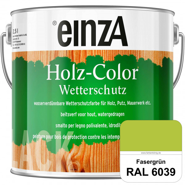 einzA Holz-Color (RAL 6039 Fasergrün) Wetterschutzfarbe für außen