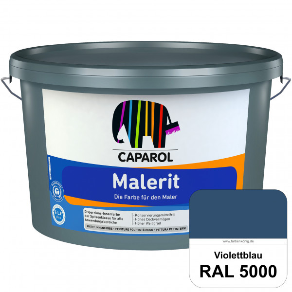 Malerit E.L.F. (RAL 5000 Violettblau) matte Innenfarbe für Neu- & Renovierungsanstriche
