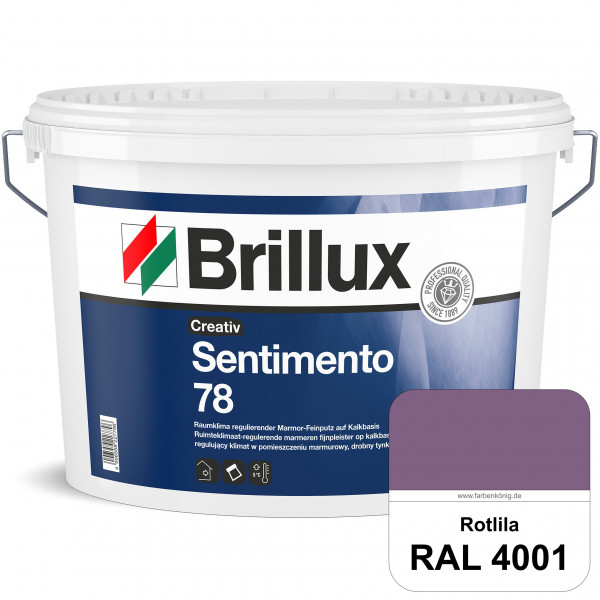 Creativ Sentimento 78 (RAL 4001 Rotlila) Marmor-Feinputz auf Kalkbasis, zur Erzielung matter Oberflä